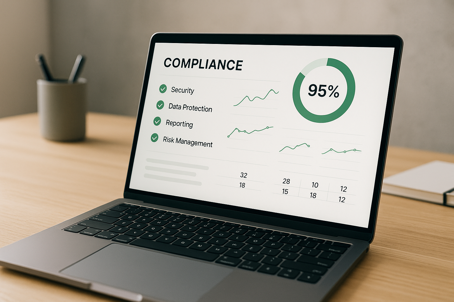 Dashboard illustrating CSRD software features preventing greenwashing through audit trails and validation
