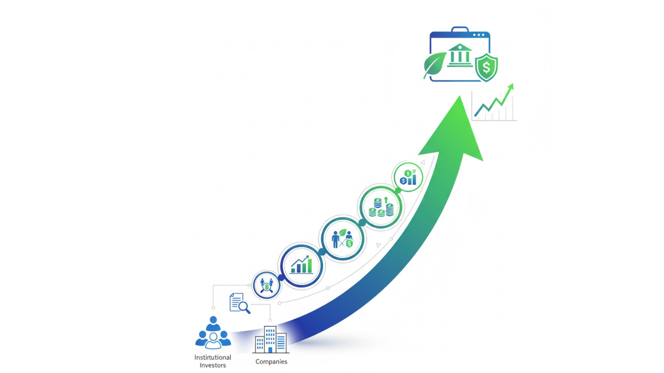 ESG investing trends showing growth in sustainable investment strategies and institutional adoption