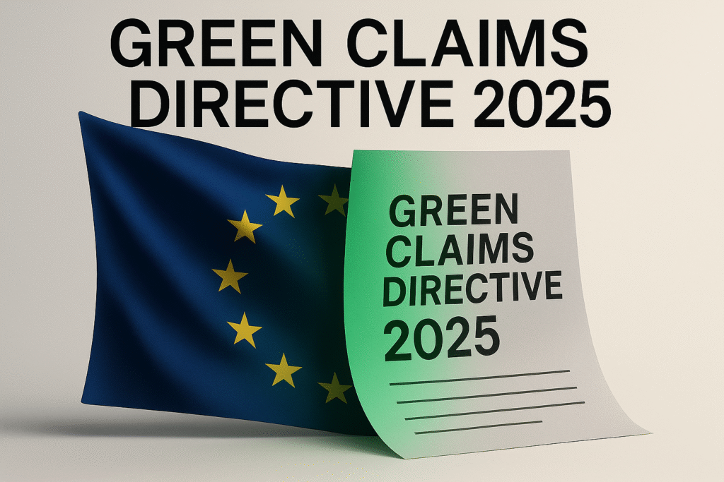Editorial visual of EU Green Claims Directive 2025 paused for revision